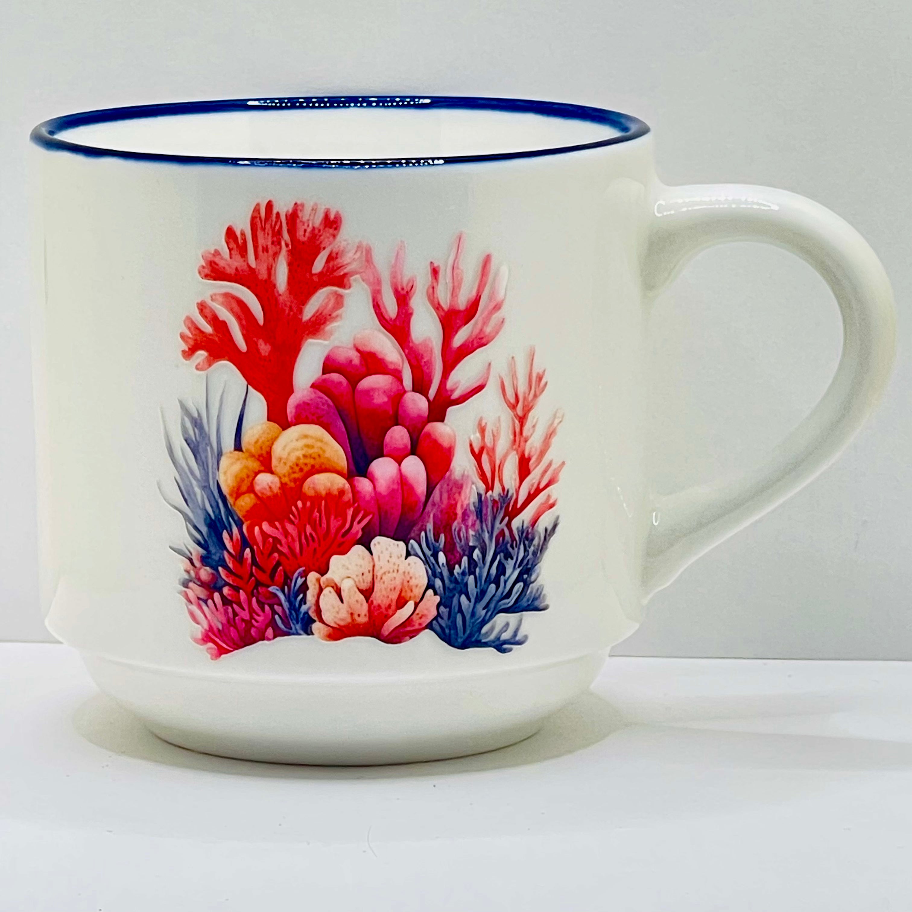 Taza Ceramica 11 oz stickers –Jardín del Caracol