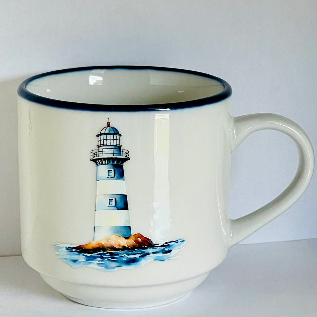 Taza Ceramica 11 oz stickers – Faro del Atolón