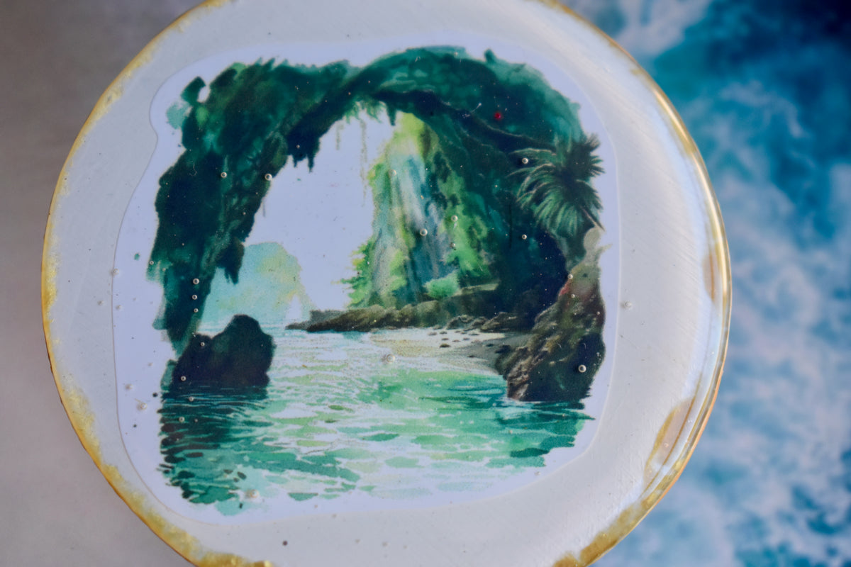 Abridor Magnético Artesanal Cuepoxy –Tunel Verde