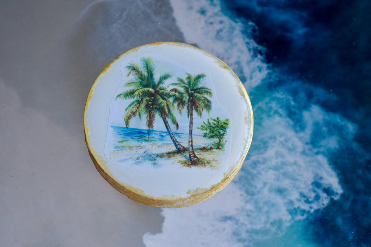 Abridor Magnético Artesanal Cuepoxy –Cocotero Marino