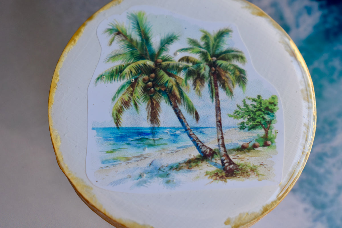 Abridor Magnético Artesanal Cuepoxy –Cocotero Marino