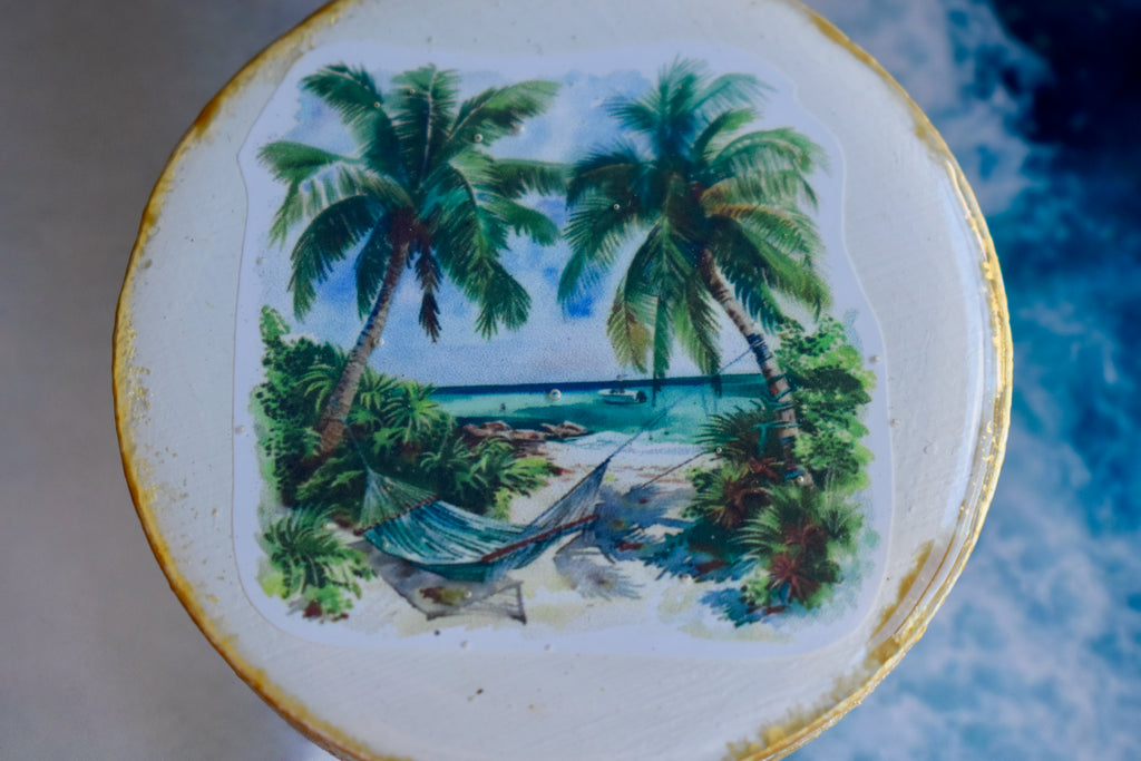 Handmade Magnetic Bottle Opener Cuepoxy –palmiche coconut tree